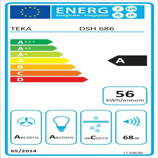 Teka DSH 686 De pared Acero inoxidable 586 m³/h