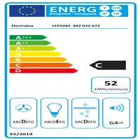 Electrolux LFP226S Semintegrada (extraíble) Gris 330 m³/h