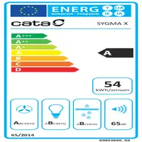 CATA SYGMA 7010 X De pared Acero inoxidable 600 m³/h