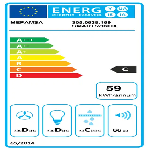 Mepamsa SMART 52 X Encastrada Acero inoxidable 300 m³/h