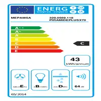 Mepamsa Piramide Plus X 70 De pared Acero inoxidable 290 m³/h