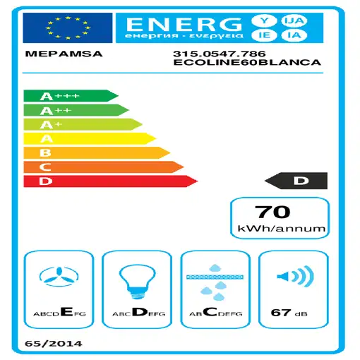 Mepamsa Ecoline Semintegrada (extraíble) Negro 300 m³/h