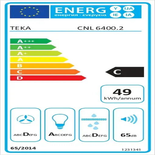 Teka CNL 6400.2 IX Semintegrada (extraíble) Acero inoxidable 234 m³/h