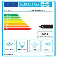 Teka CNL 6400.2 IX Semintegrada (extraíble) Acero inoxidable 234 m³/h