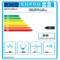 Mepamsa SMART 70 X Encastrada Acero inoxidable 300 m³/h