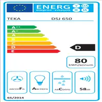 Teka DSJ 650 De pared Acero inoxidable 430 m³/h