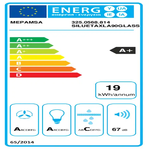 Mepamsa Silueta XLA De pared Acero inoxidable 590 m³/h