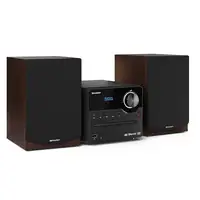 Sharp XL-B517D Microcadena de música para uso doméstico 45 W Marrón