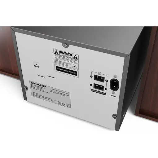 Sharp XL-B517D Microcadena de música para uso doméstico 45 W Marrón