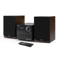 Sharp XL-B517D Microcadena de música para uso doméstico 45 W Marrón
