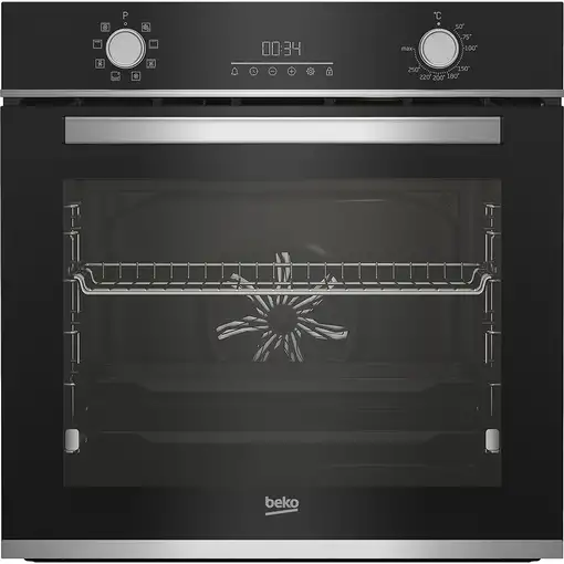 Beko BBIM13300XD horno 72 L Negro, Acero inoxidable