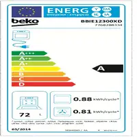 Beko BBIE12300XD horno 72 L Acero inoxidable