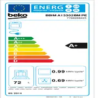 Beko b300 BBIMA13302BMPE 72 L 3300 W Acero inoxidable