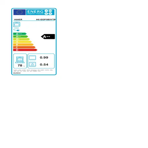 Haier I-Direct Series 2 H6 ID2P5B3YTB 78 L 3300 W Negro