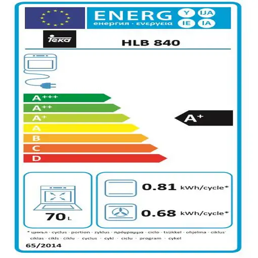 Teka HLB 840 70 L Negro