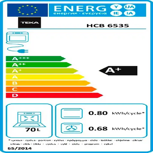 Teka HCB 6535 70 L 2615 W Acero inoxidable