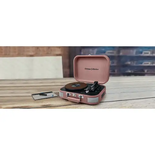 Muse MT-201 BTP tocadisco Tocadiscos de tracción por correa Negro, Rosa