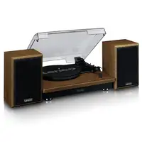 Lenco LS-100WD tocadisco Tocadiscos de tracción por correa Negro, Roble Automático