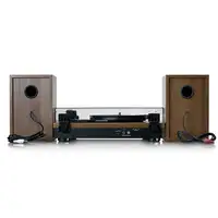 Lenco LS-100WD tocadisco Tocadiscos de tracción por correa Negro, Roble Automático