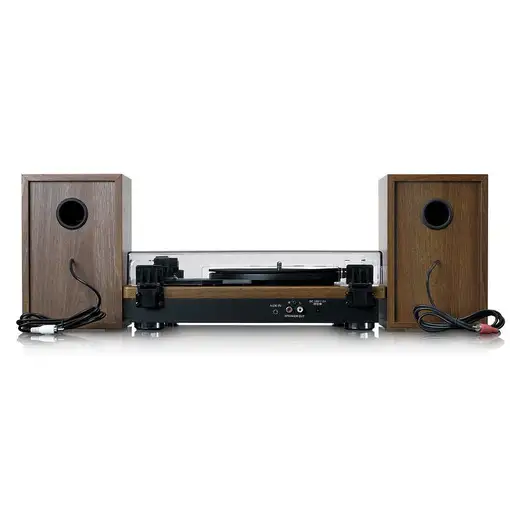 Lenco LS-100WD tocadisco Tocadiscos de tracción por correa Negro, Roble Automático