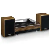 Lenco LS-100WD tocadisco Tocadiscos de tracción por correa Negro, Roble Automático