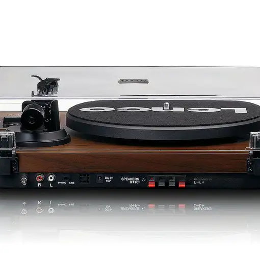 Lenco LS-600WA tocadisco Tocadiscos de tracción por correa Negro, Madera Manual