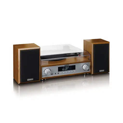 Lenco MC-160WD tocadisco Tocadiscos de tracción por correa Madera Manual
