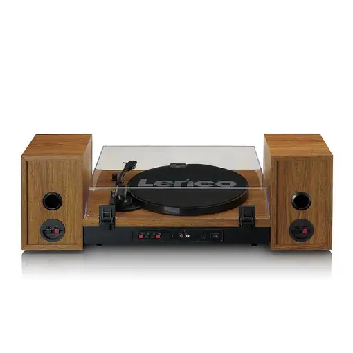 Lenco LS-310WD tocadisco Tocadiscos de tracción por correa Negro, Madera Manual