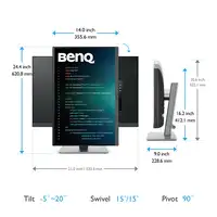 BenQ RD240Q pantalla para PC 61,2 cm (24.1") 2560 x 1600 Pixeles WQXGA LCD Negro