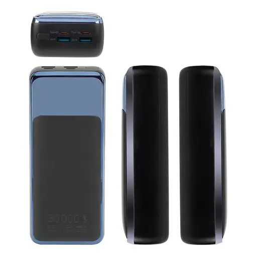 Rivacase VA1080 batería externa Polímero de litio 30000 mAh Negro, Azul