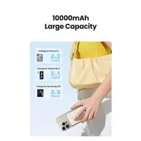 Ugreen 25208 batería externa 10000 mAh Cargador inalámbrico Beige