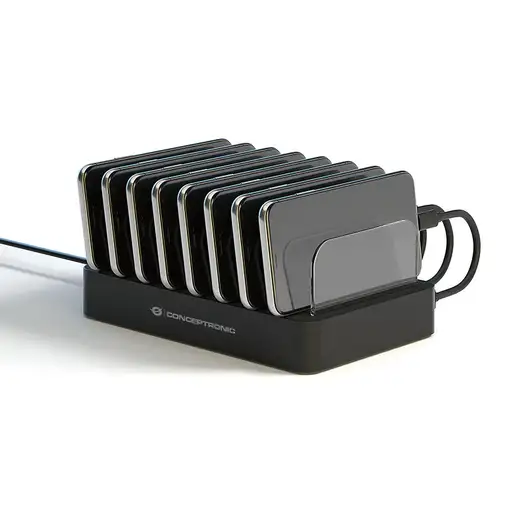 Conceptronic OZUL02B cargador de dispositivo móvil Universal Negro Corriente alter