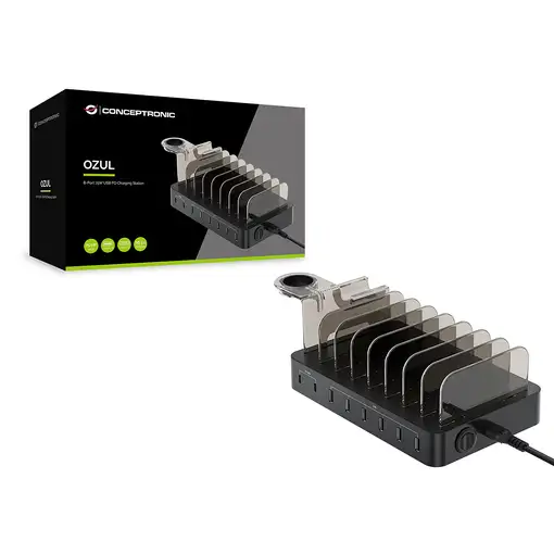 Conceptronic OZUL02B cargador de dispositivo móvil Universal Negro Corriente alter
