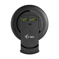 i-tec Built-in Desktop Fast Charger, USB-C PD 3.0 + 3x USB 3.0 QC3.0, 96 W