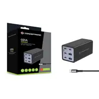 Conceptronic OZUL06BE cargador de dispositivo móvil Universal Negro Corriente alte
