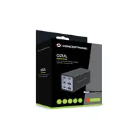 Conceptronic OZUL06BE cargador de dispositivo móvil Universal Negro Corriente alte