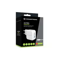 Conceptronic ALTHEA17W cargador de dispositivo móvil Universal Blanco Corriente al