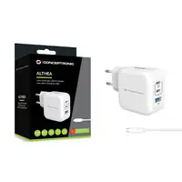 Conceptronic ALTHEA17W cargador de dispositivo móvil Universal Blanco Corriente al
