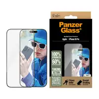 PanzerGlass ® Screen Protector iPhone 16 Pro | Ultra-Wide Fit Protector de pantall