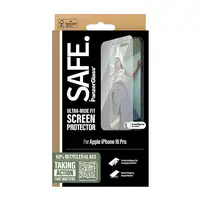 PanzerGlass SAFE. by ® Screen Protector iPhone 16 Pro | Ultra-Wide Fit Protector d