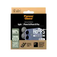 PanzerGlass ® Hoops® Transparent Camera Lens Protector iPhone 16 | 16 Plus Protect