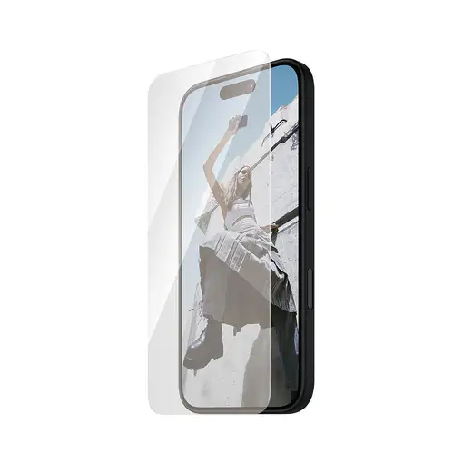PanzerGlass SAFE. by ® Screen Protector iPhone 16 | 15 | Ultra-Wide Fit Protector