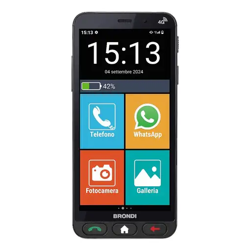 Brondi Amico Vero 4G 14,5 cm (5.7") SIM doble Android 14 USB Tipo C 3 GB 32 GB 280