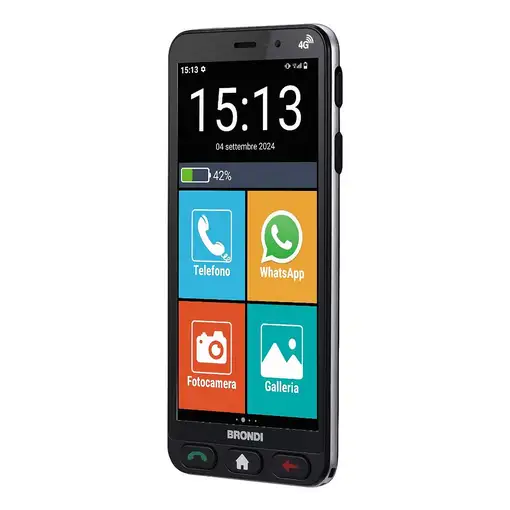 Brondi Amico Vero 4G 14,5 cm (5.7") SIM doble Android 14 USB Tipo C 3 GB 32 GB 280