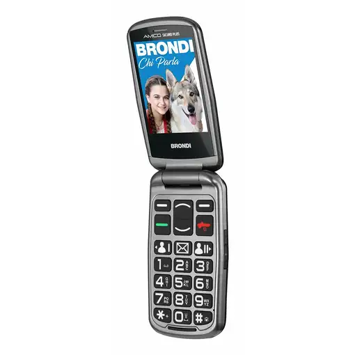 Brondi BRONDISICUROPL teléfono móvil 7,11 cm (2.8") 82 g Negro Teléfono con cámara