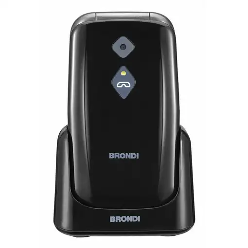 Brondi BRONDISICUROPL teléfono móvil 7,11 cm (2.8") 82 g Negro Teléfono con cámara