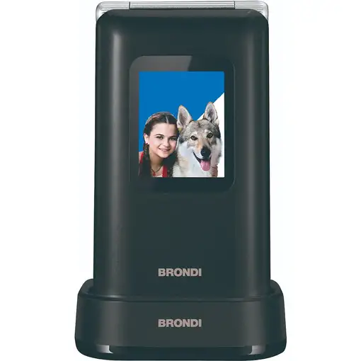 Brondi Amico Prezioso 4,5 cm (1.77") Negro, Metálico Característica del teléfono