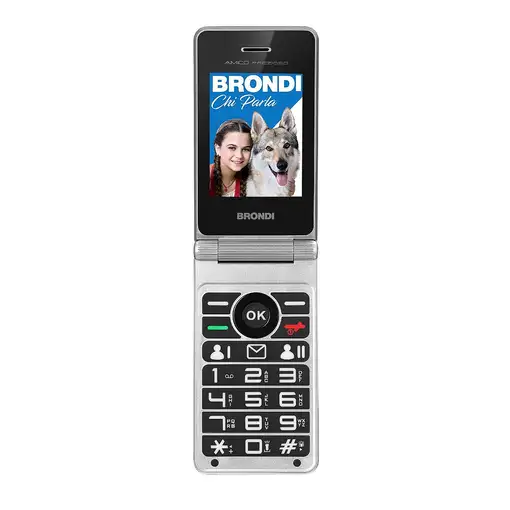 Brondi Amico Prezioso 4,5 cm (1.77") Negro, Metálico Característica del teléfono