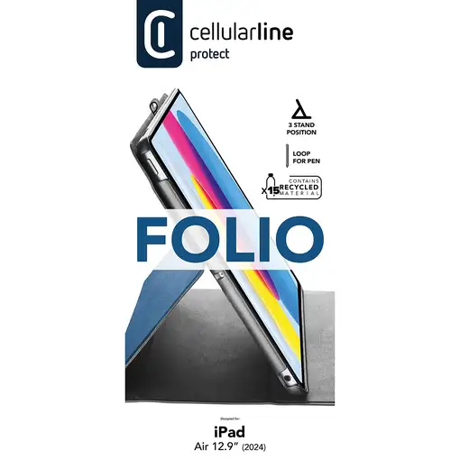 Cellularline 8018080480164 32,8 cm (12.9") Folio Azul