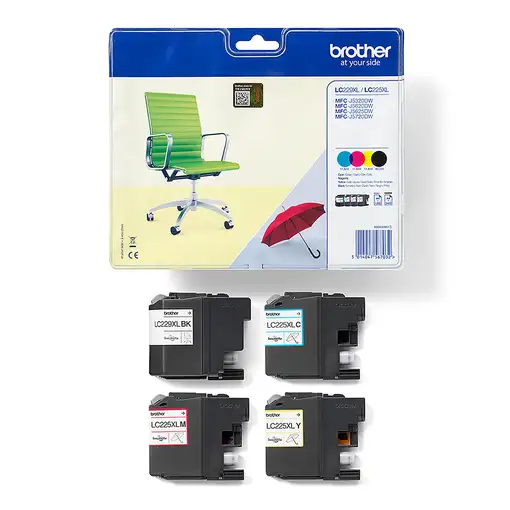 Brother LC-229XLVALBP cartucho de tinta 4 pieza(s) Original Negro, Cian, Magenta,